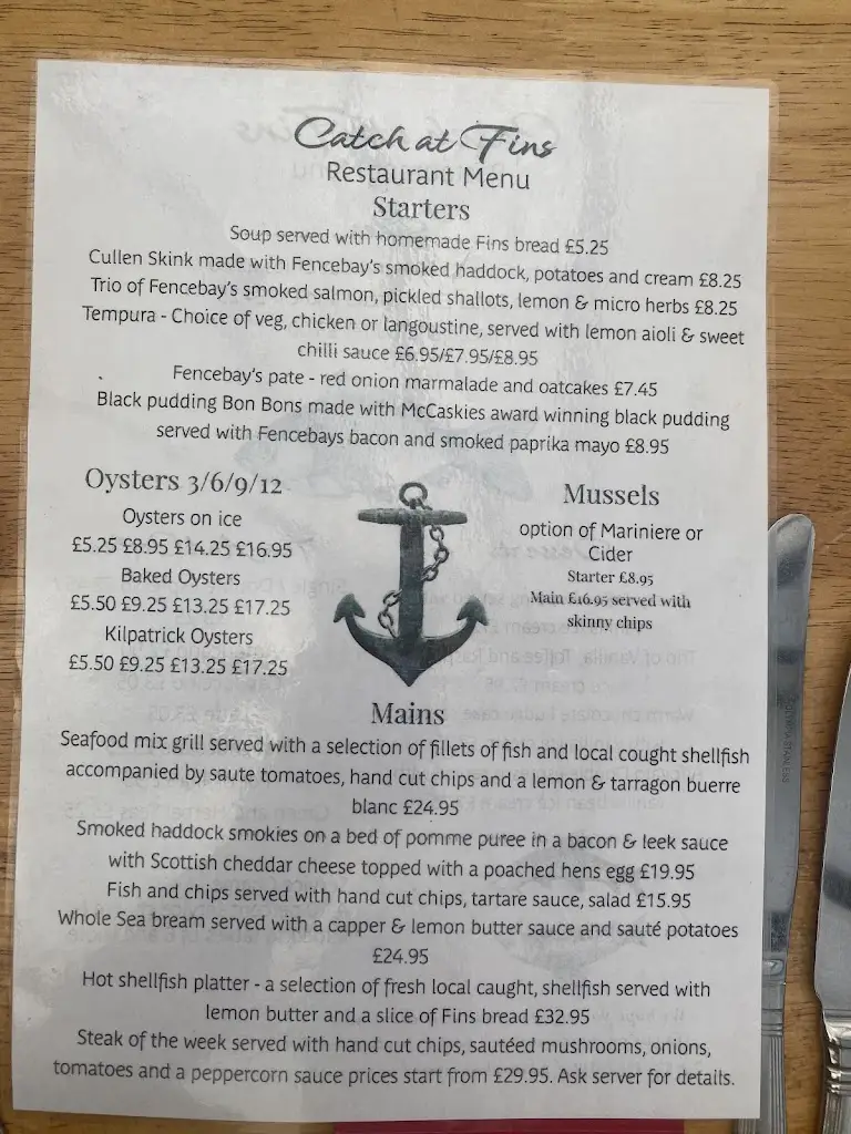 Menu_The Catch at Fins Restaurant_Fairlie_image_3