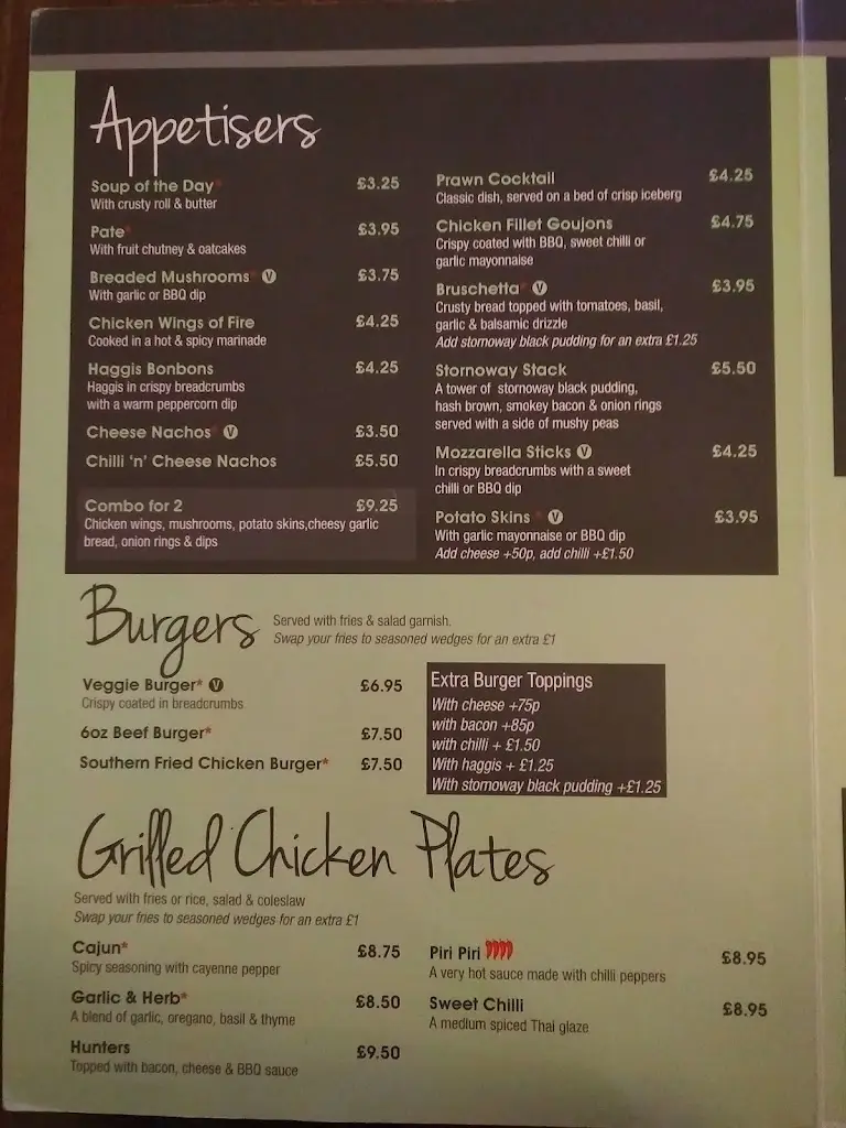 Menu_Glenhead Tavern_Duntocher_image_2
