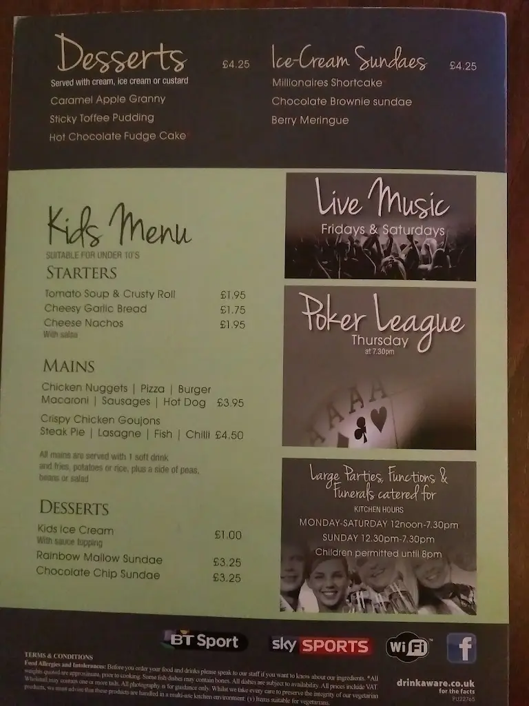 Menu_Glenhead Tavern_Duntocher_image_3