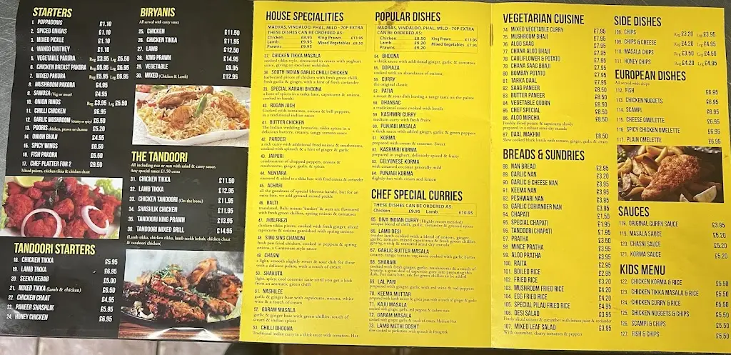 Menu_Diva Indian Restaurant_Duntocher_image_4