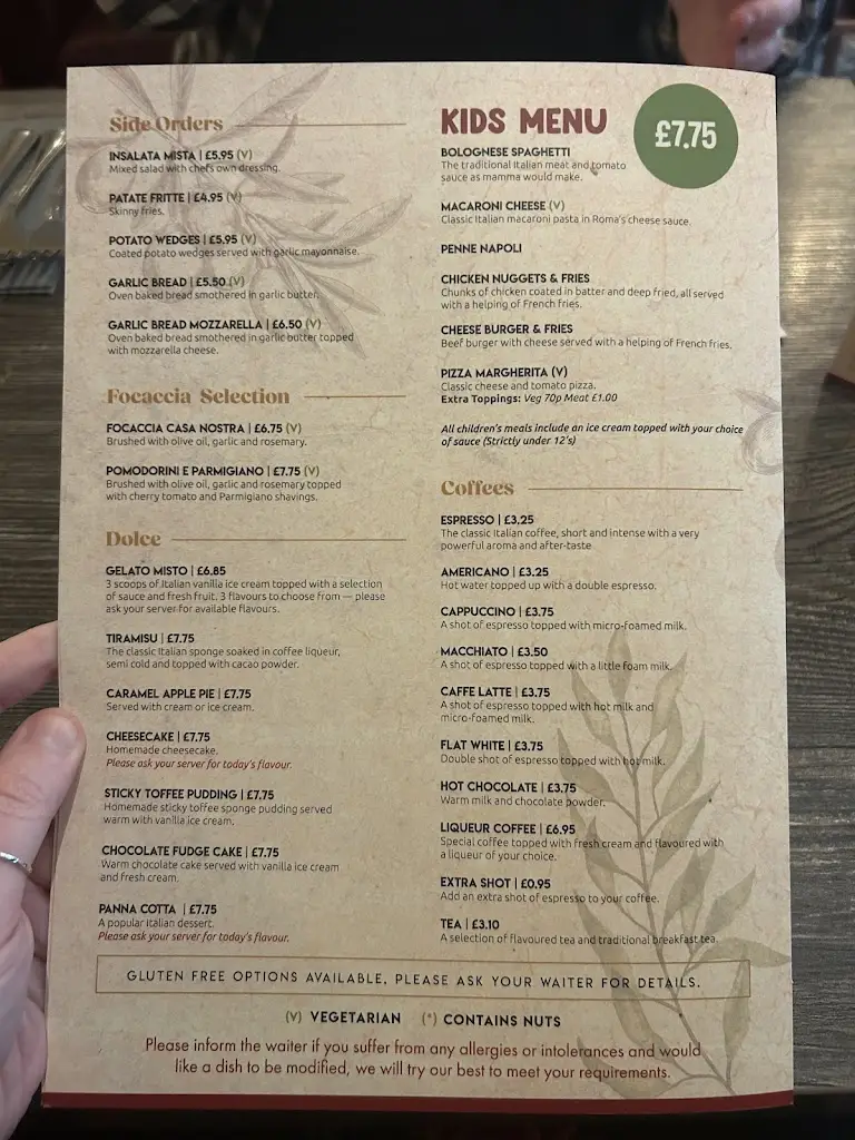 Menu_Trattoria Roma_Elderslie_immagine_3