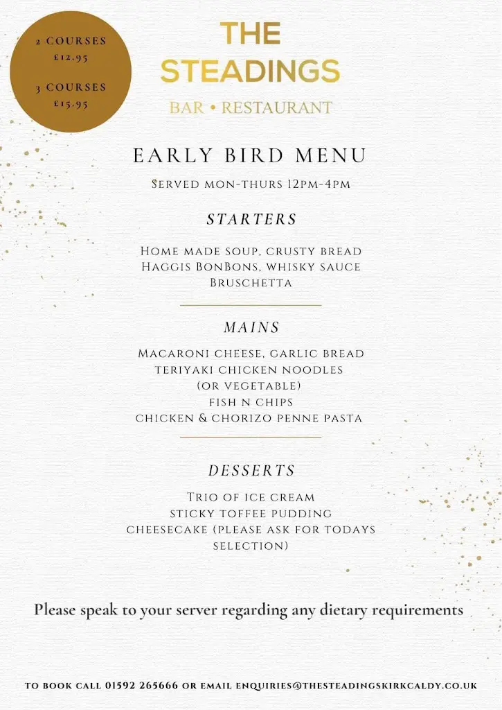 Menu_The Steadings_Fife_image_1