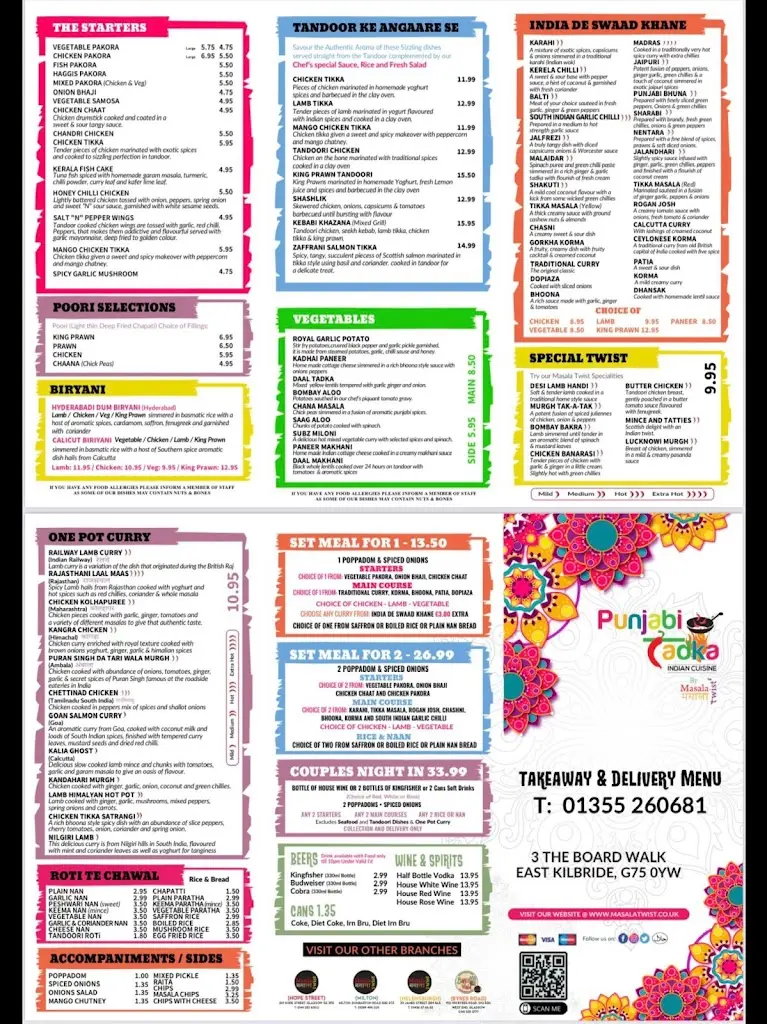 Menu_Punjabi Tadka, Indian Restaurant @ East Kilbride_East Kilbride_image_1