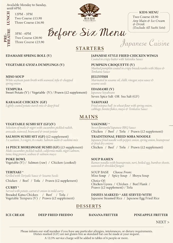 Menu_Yakitori House_East Kilbride_image_4