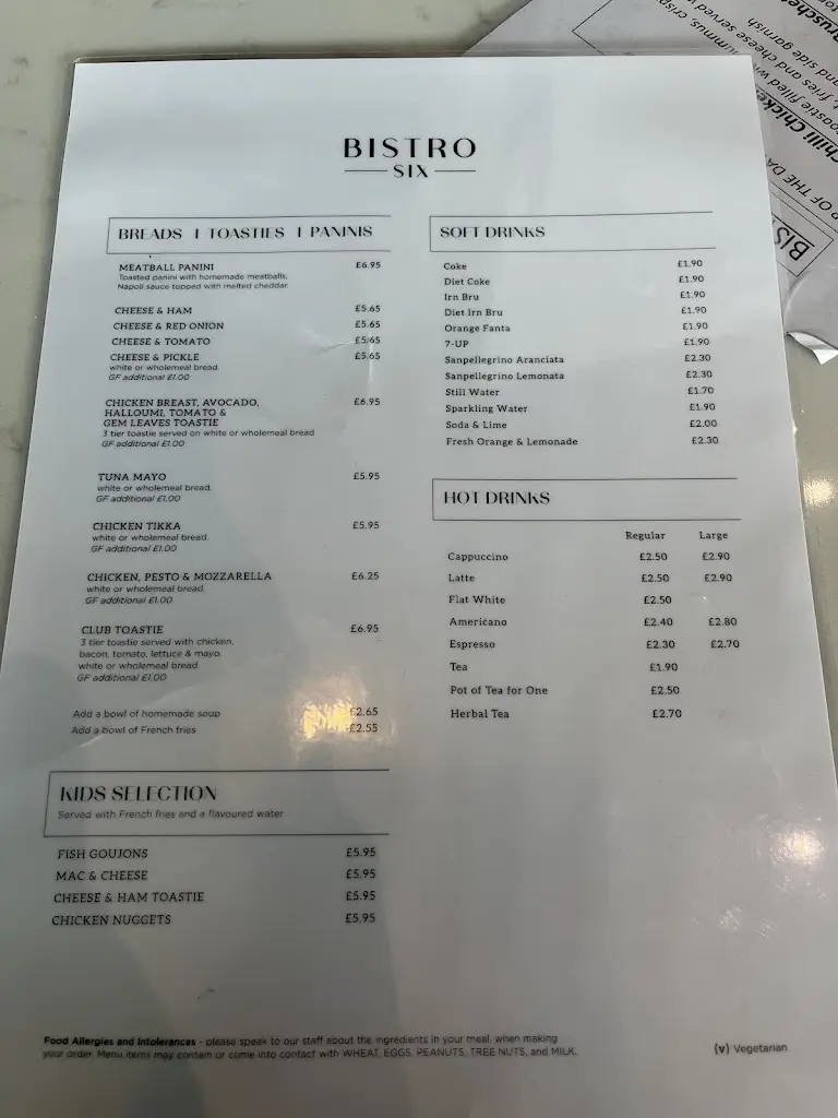 Menu_Bistro Six_East Kilbride_image_2