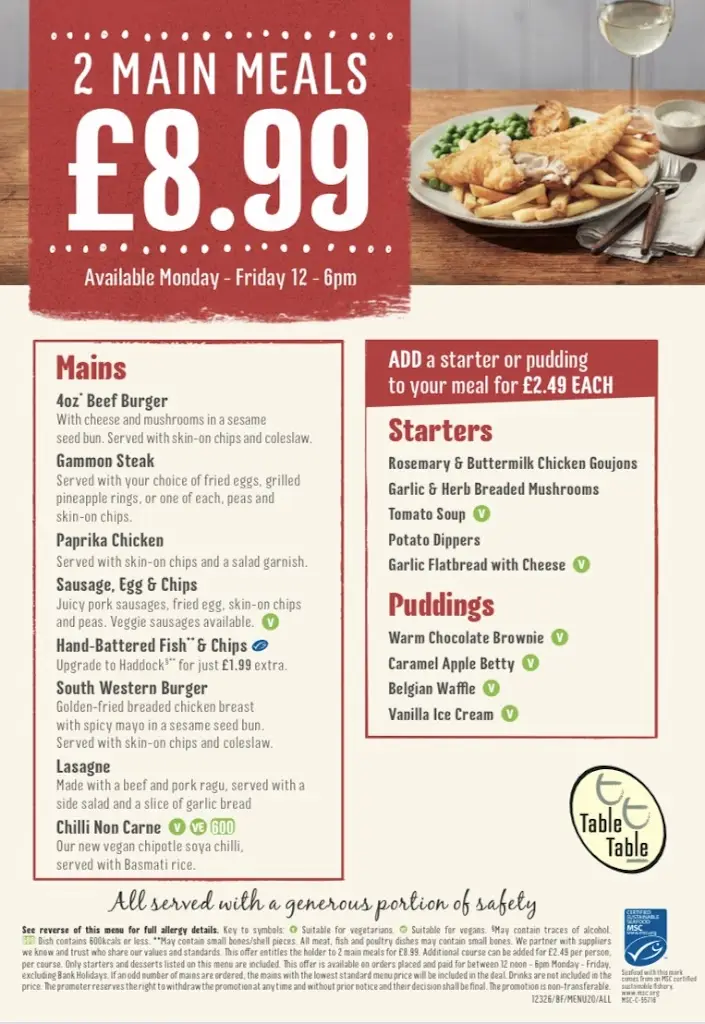 Menu_Leeburn Table Table_East Kilbride_image_1