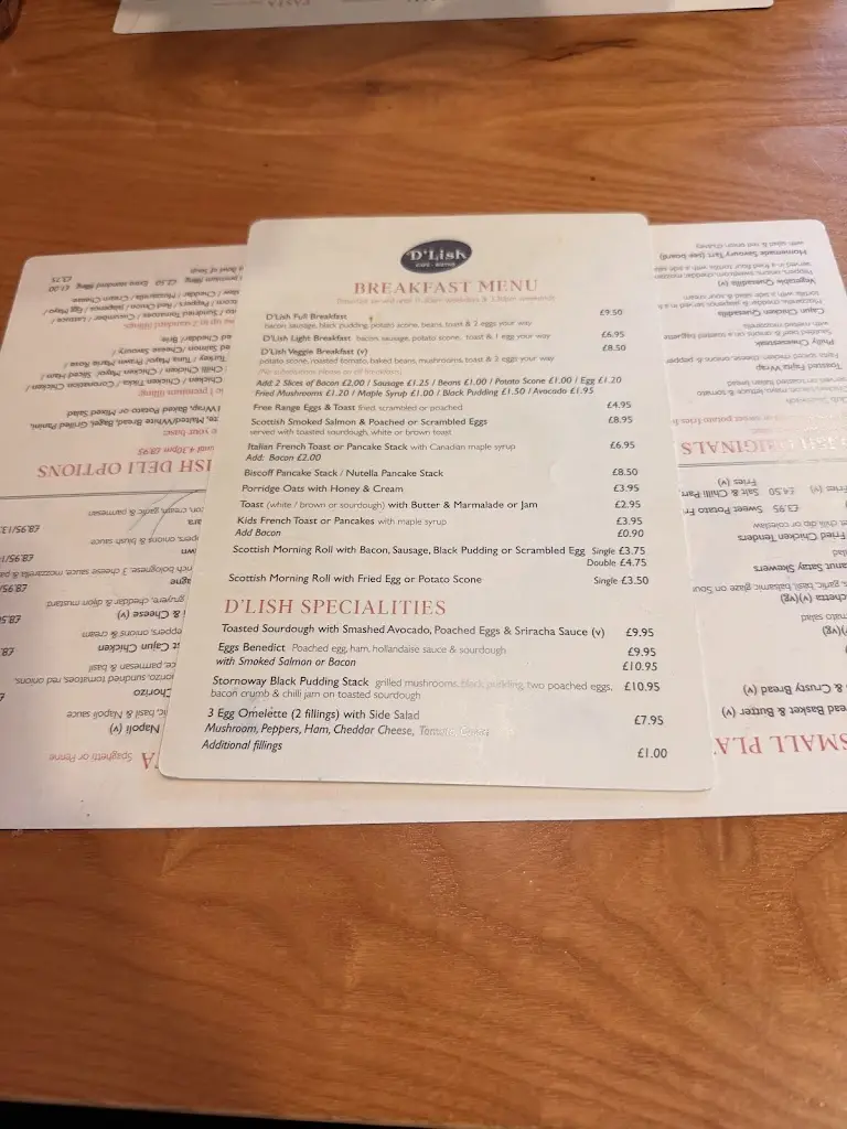 Menu_D'Lish Cafe Bistro_East Kilbride_imagen_1