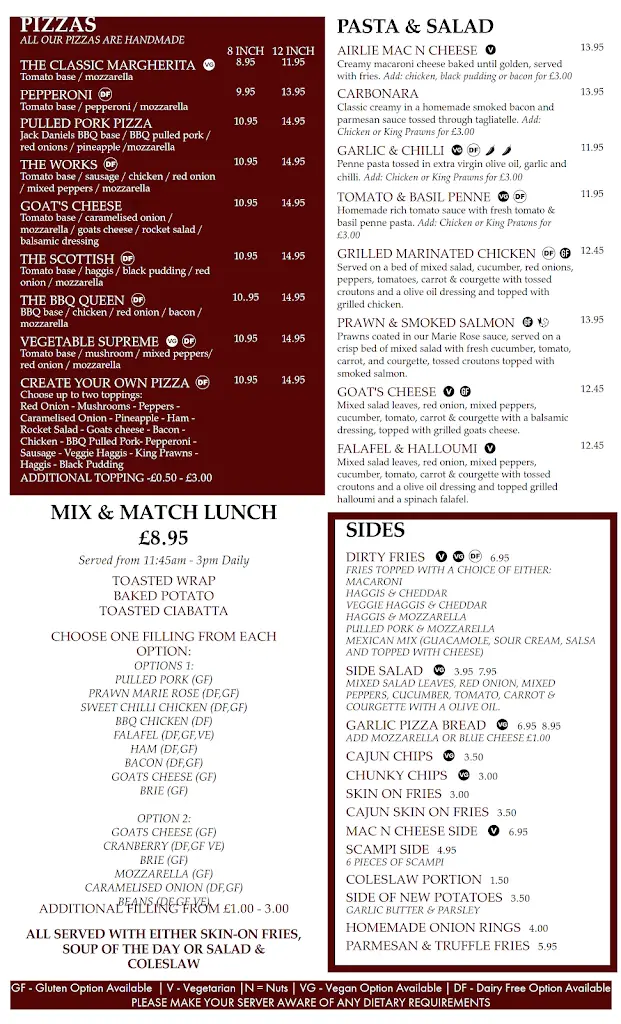 Menu_The Airlie Arms Hotel & Restaurant_Forfar_image_1