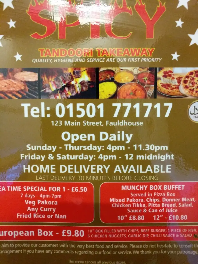 Menu_Nice N Spicy_Fauldhouse_image_1