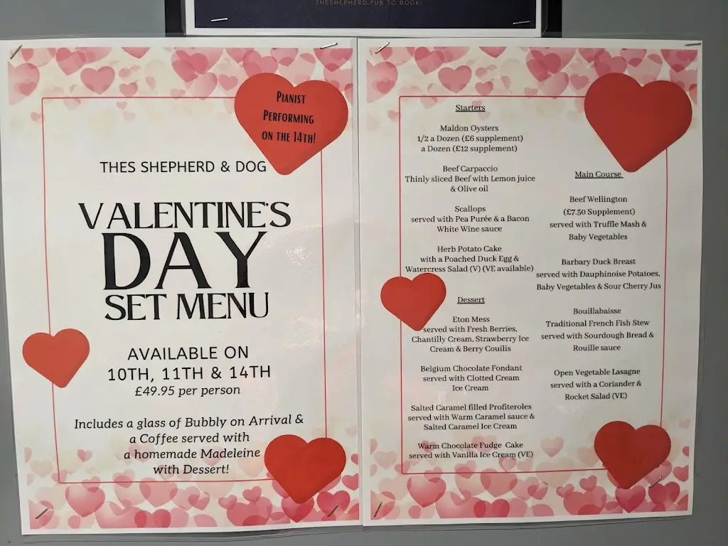 Menu_The Shepherd and Dog_Billericay_image_2
