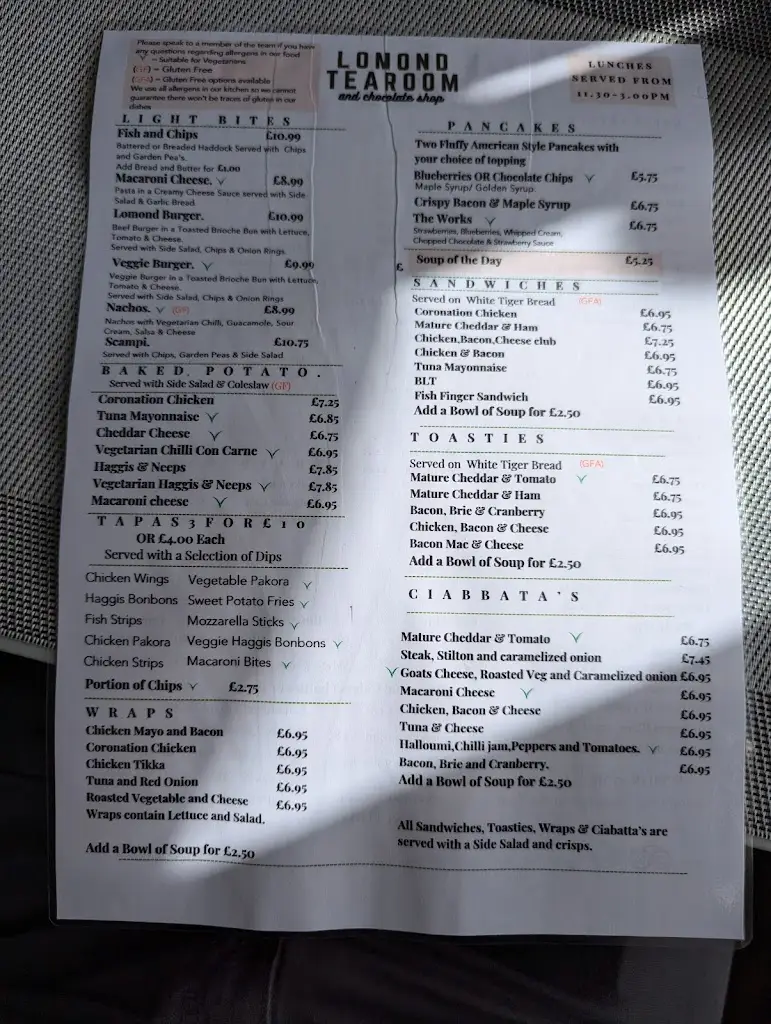 Menu_The Lomond Tearoom and Chocolate Shop_Falkland_image_2