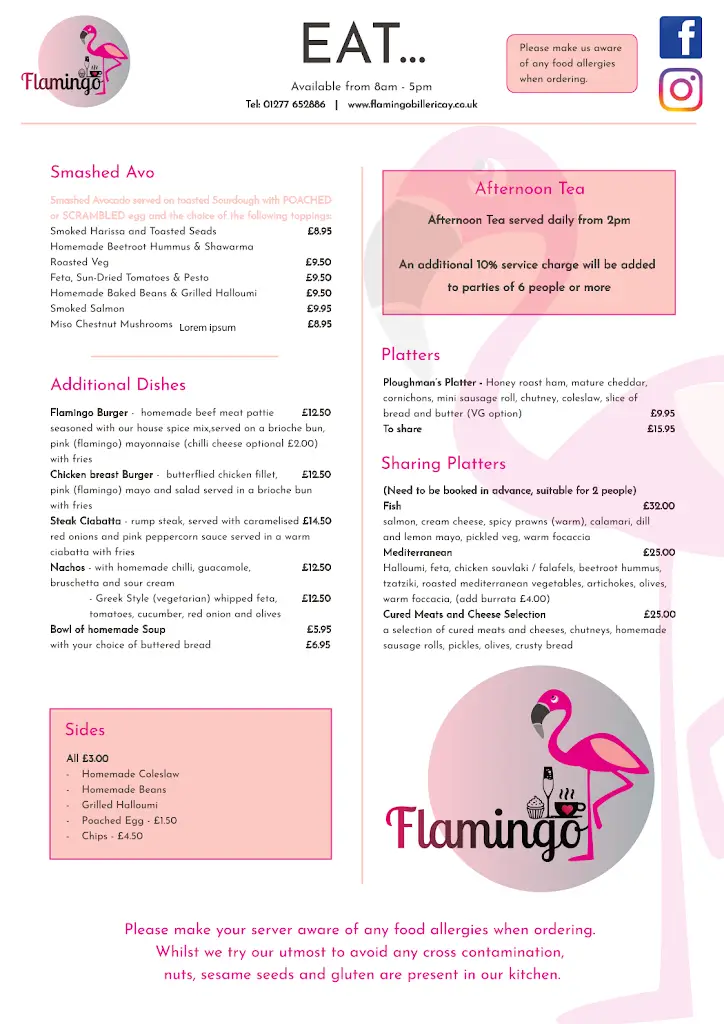 Menu_Flamingo Billericay_Billericay_image_4