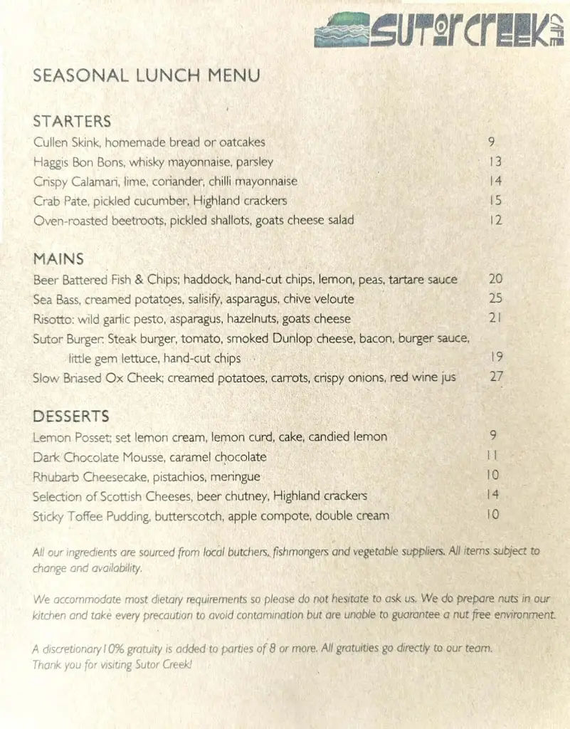 Menu_Sutor Creek_Fortrose_image_2