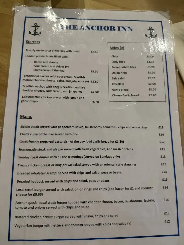 Menu_The Anchor Inn_Garelochhead_image_1
