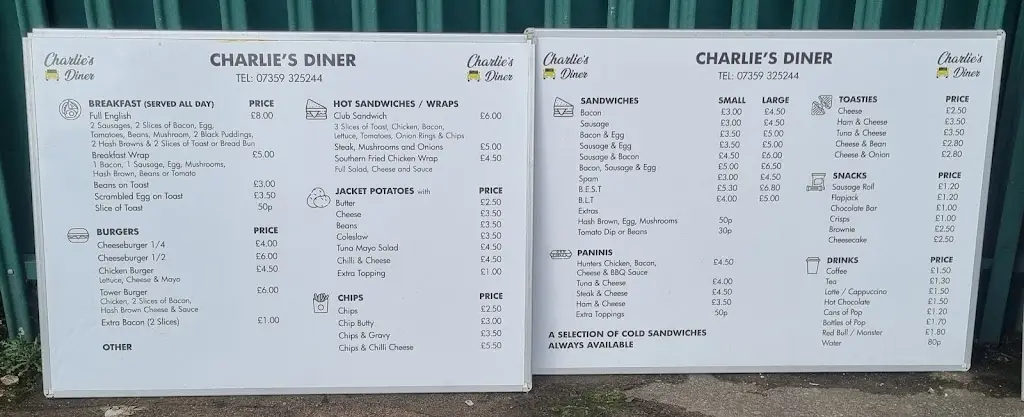 Menu_Charlie's Diner_Bircotes_immagine_1