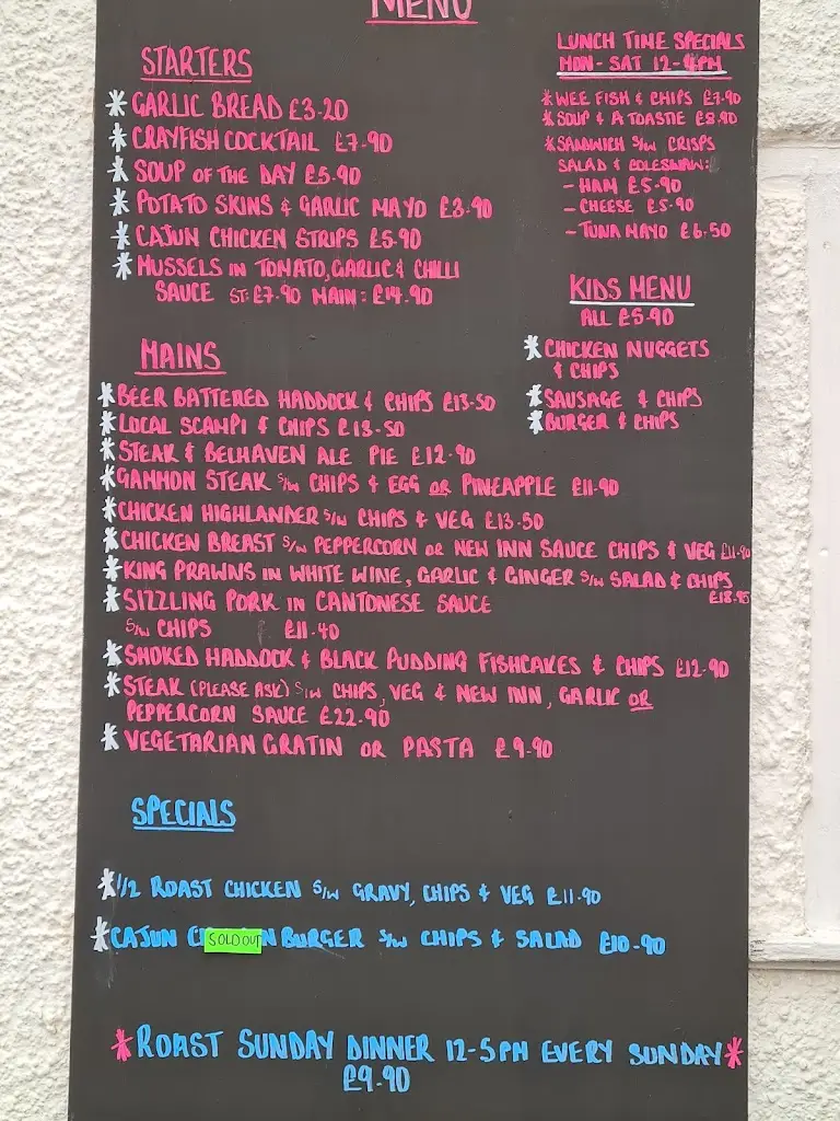 Menu_The New Inn_Eyemouth_image_3