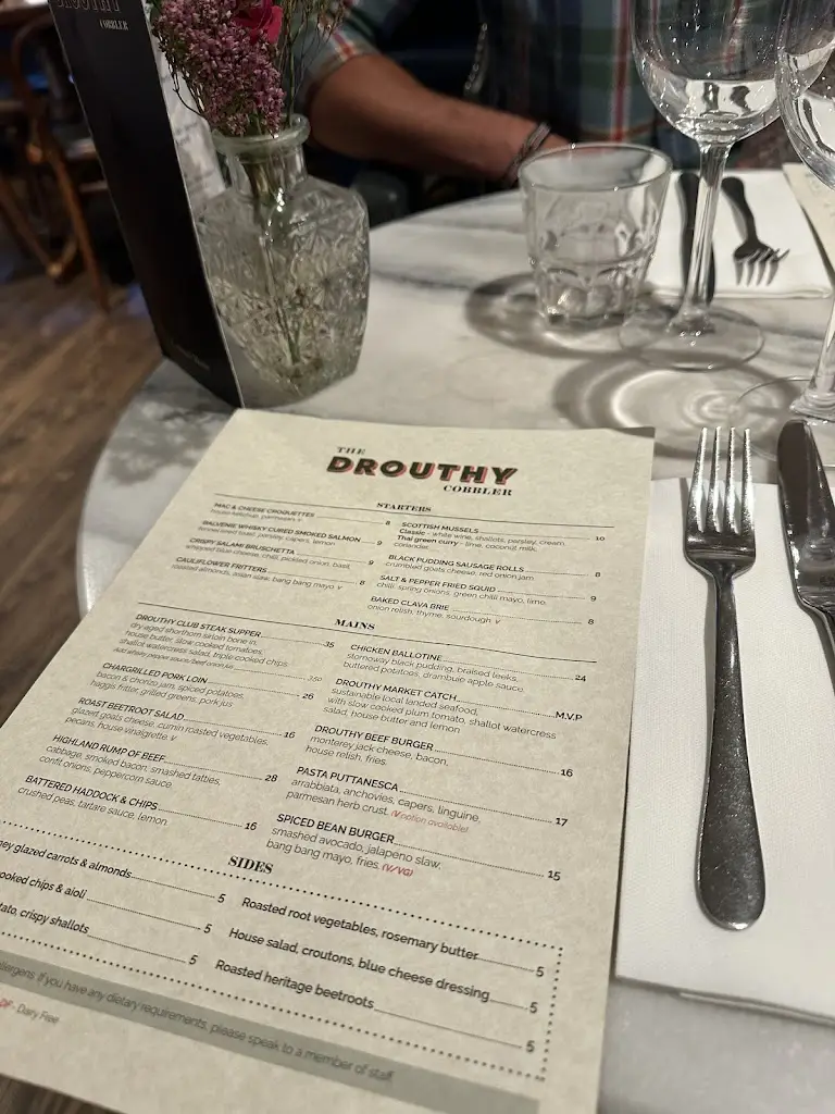 Menu_The Drouthy Cobbler_Elgin_image_3