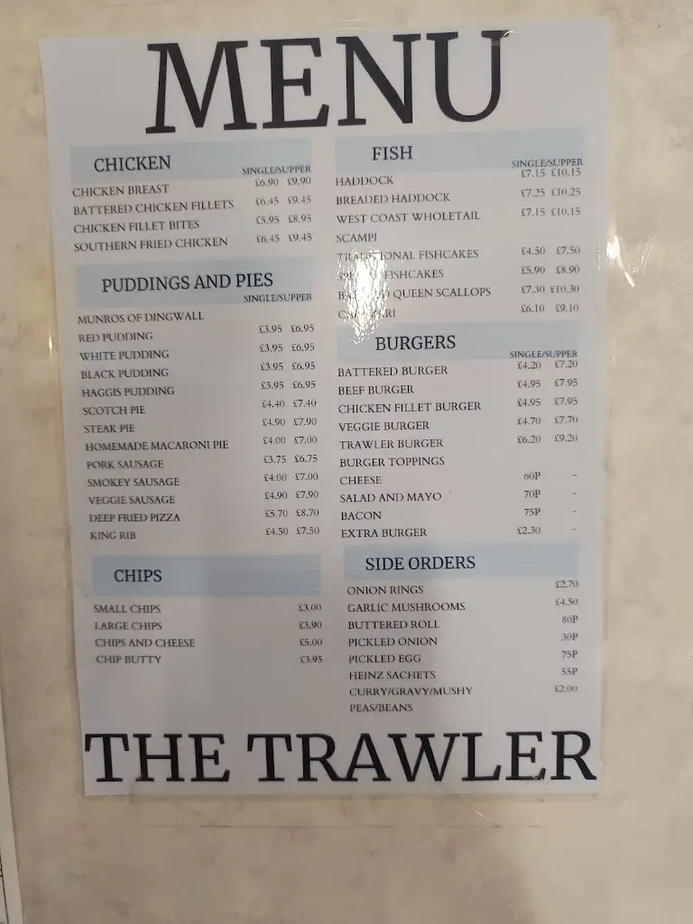 Menu_The Trawler Fish & Chips_Golspie_immagine_2