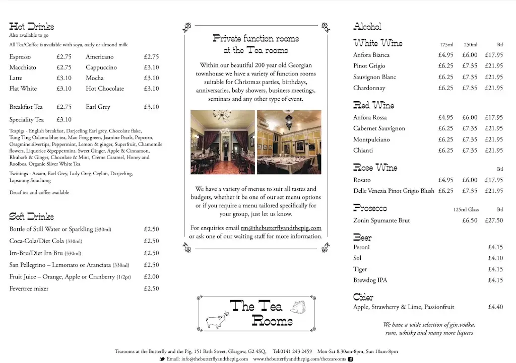 Menu_The butterfly and the pig_Glasgow City_image_1