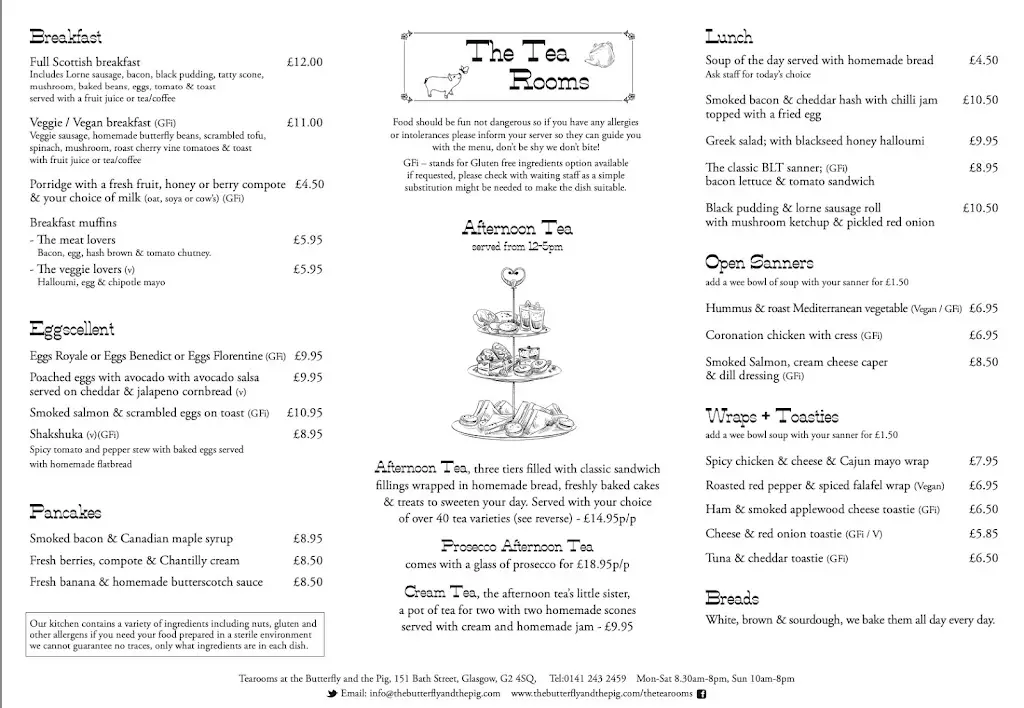 Menu_The butterfly and the pig_Glasgow City_image_2