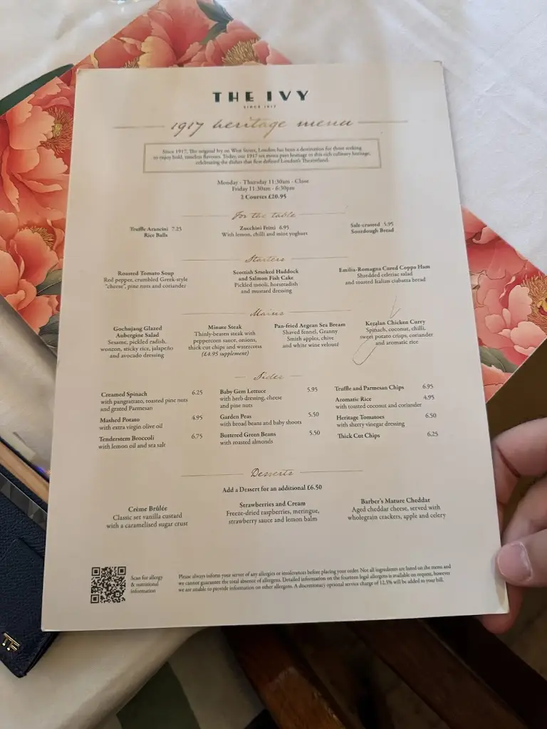 Menu_The Ivy Buchanan Street, Glasgow_Glasgow City_image_2