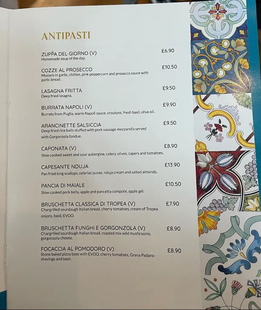Menu_Santa Lucia Merchant City Glasgow_Glasgow City_immagine_2