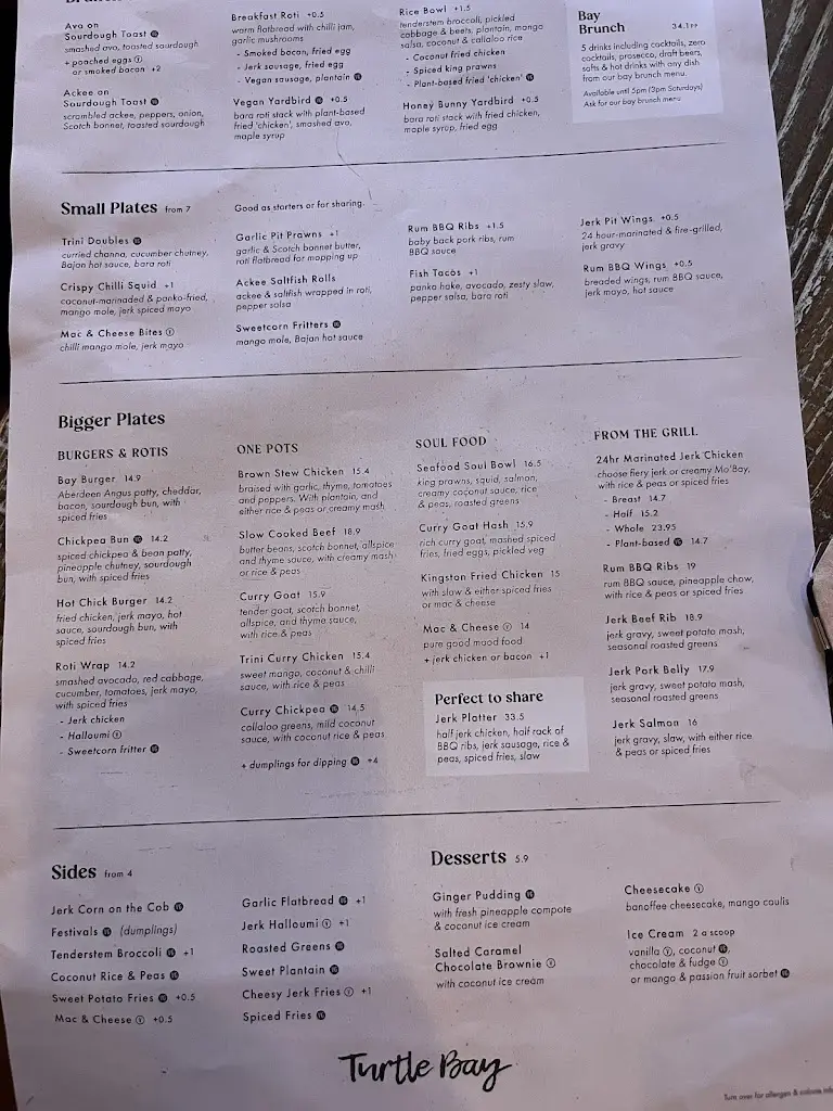 Menu_Turtle Bay Glasgow_Glasgow City_image_2