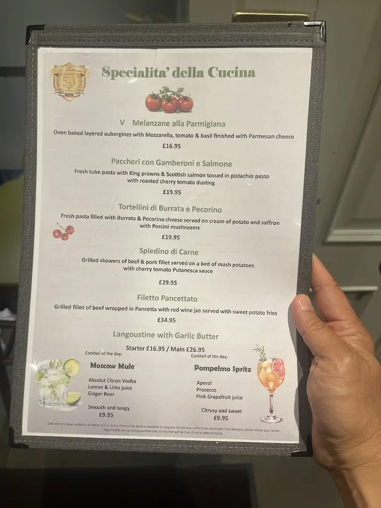 Menu_La Lanterna_Glasgow City_image_3