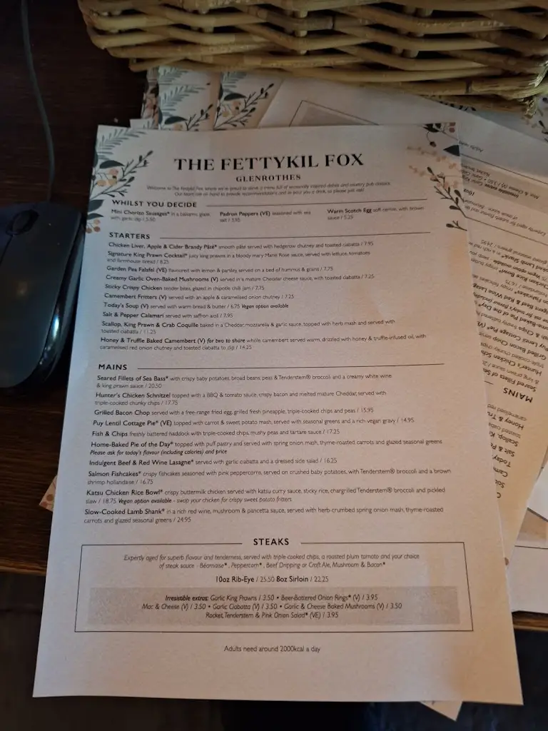 Menu_The Fettykil Fox_Glenrothes_image_3