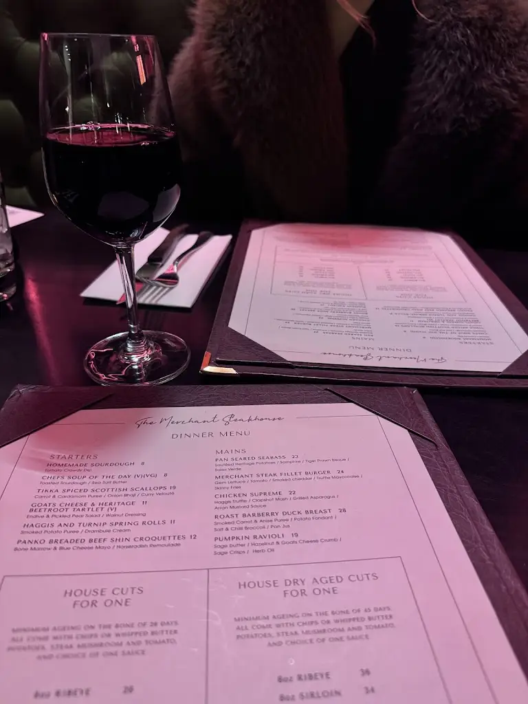 Menu_The Merchant Steakhouse_Glasgow_immagine_2