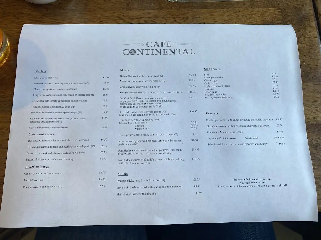 Menu_Cafe Continental_Gourock_image_2