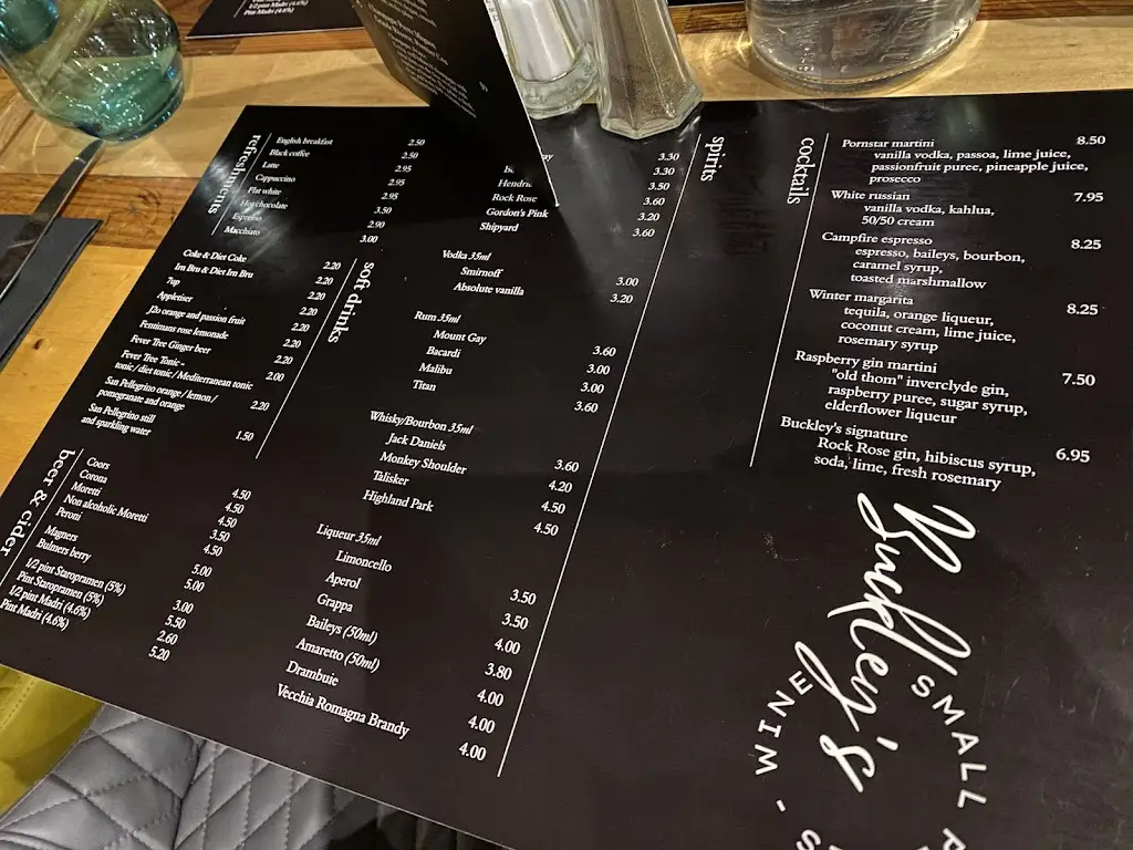 Menu_Buckleys Small Plates_Gourock_image_2