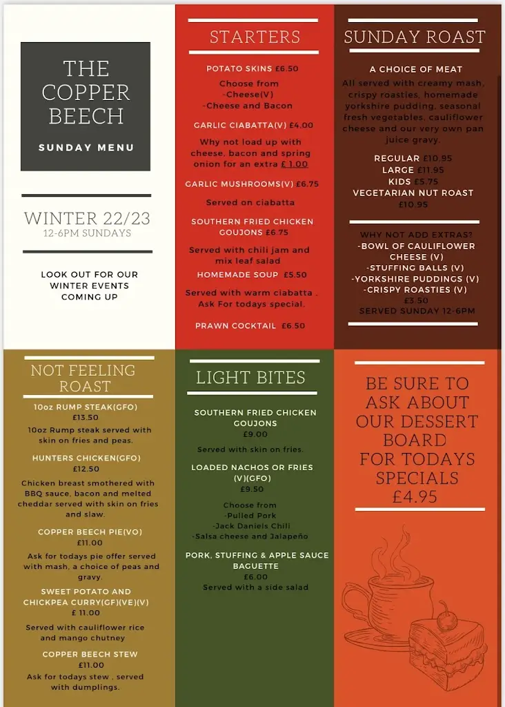 Menu_Copper Beech_Bilsthorpe_image_1