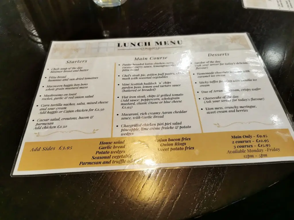 Menu_Cook's Bar & Kitchen_Grangemouth_image_1