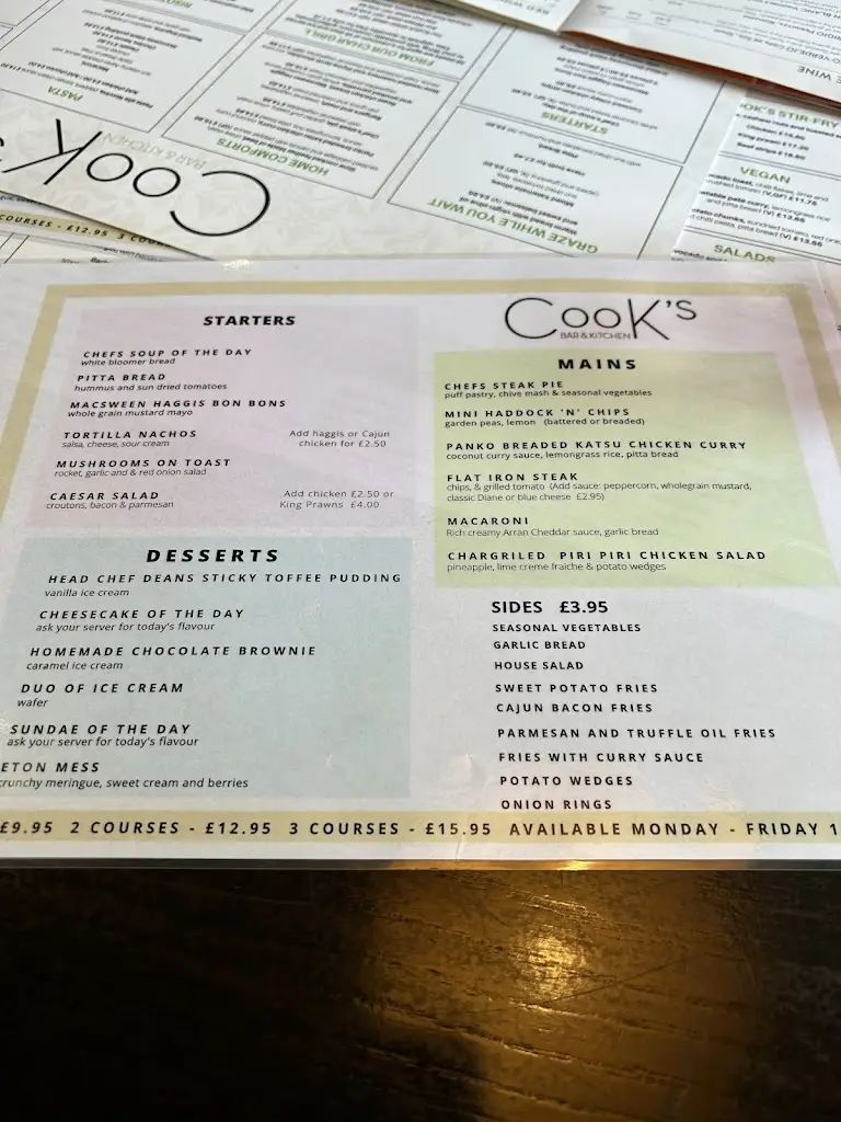 Menu_Cook's Bar & Kitchen_Grangemouth_image_4
