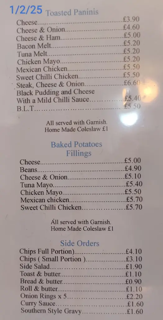 Menu_Cafe Torino_Grangemouth_immagine_1