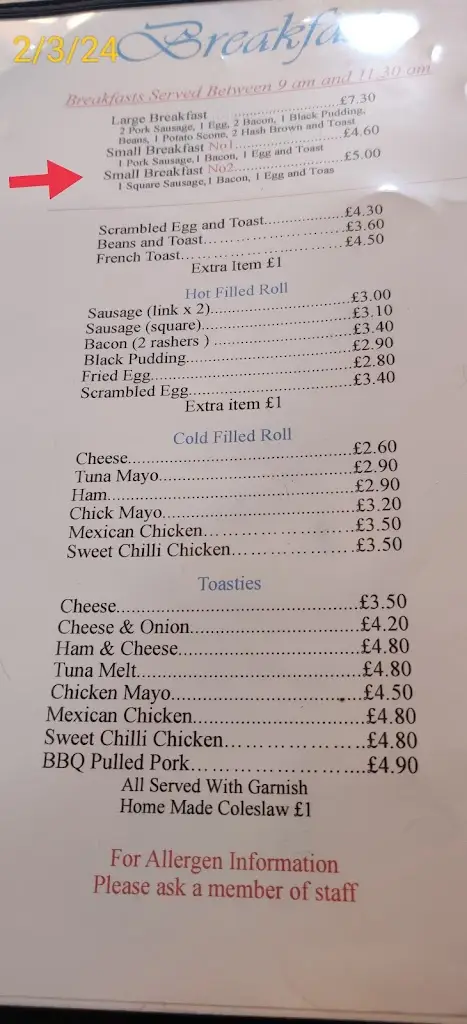 Menu_Cafe Torino_Grangemouth_immagine_3