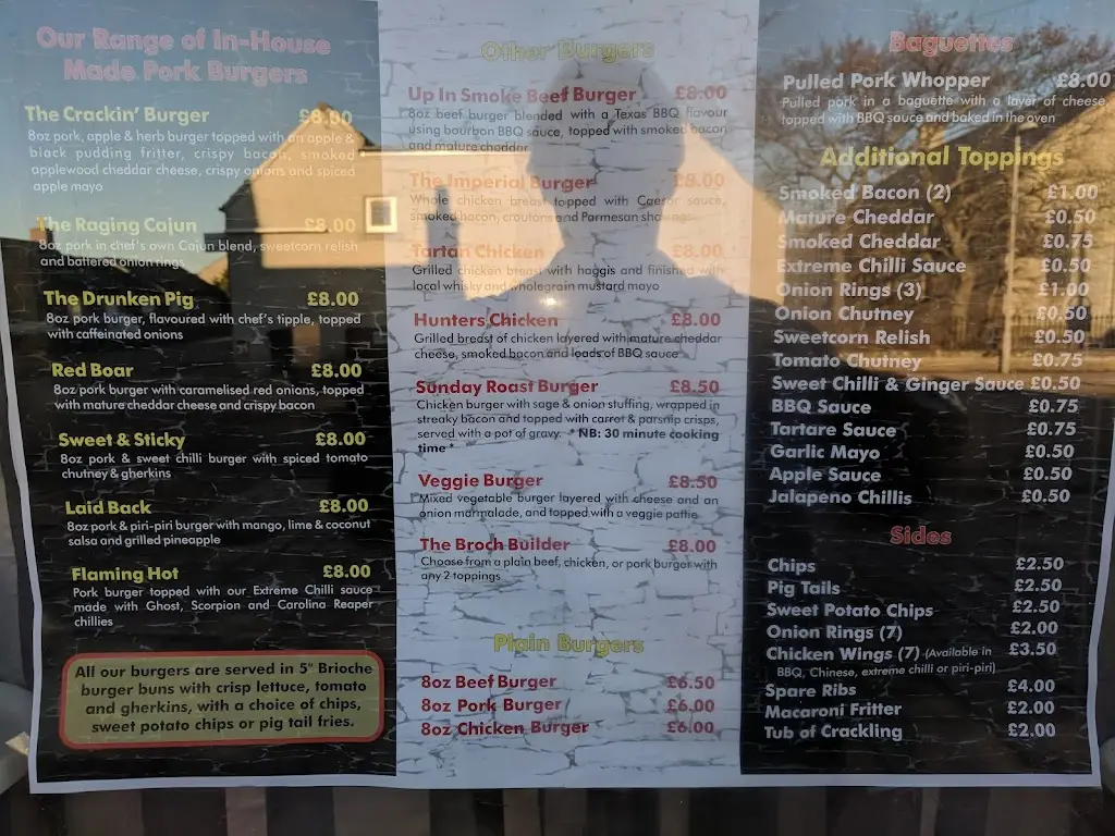 Menu_The Crazy Hog_Halkirk_image_1