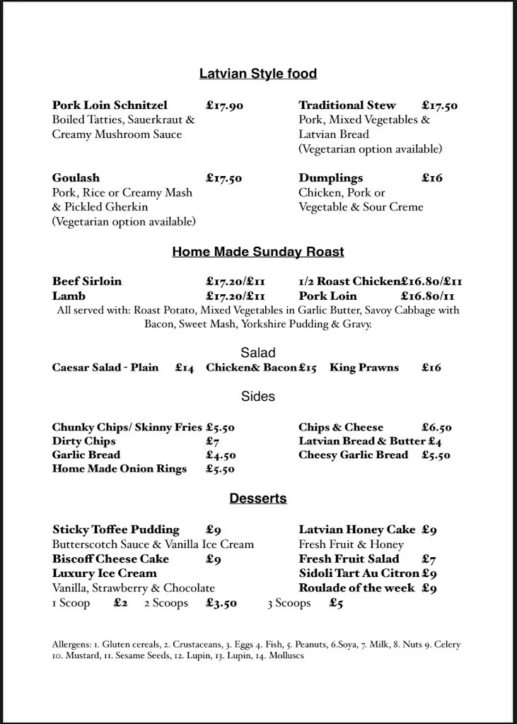 Menu_The White Hart Restaurant & Newmarket Bar_Forres_immagine_2