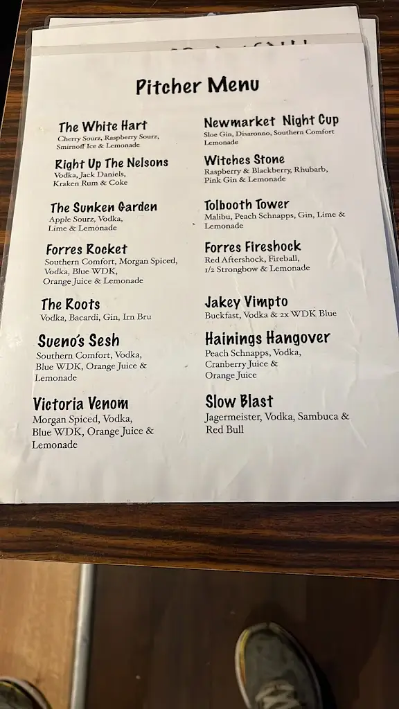 Menu_The White Hart Restaurant & Newmarket Bar_Forres_immagine_4