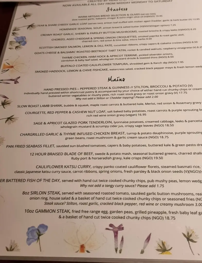 Menu_The Lion at Farnsfield_Bilsthorpe_image_1