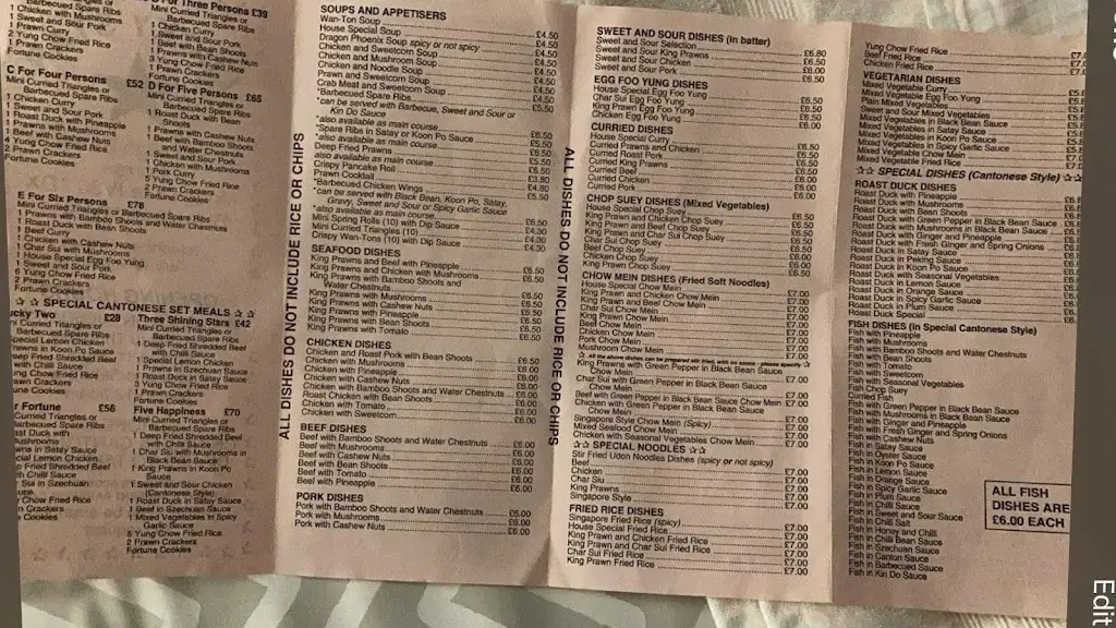 Menu_Lucky Star_Forres_image_2