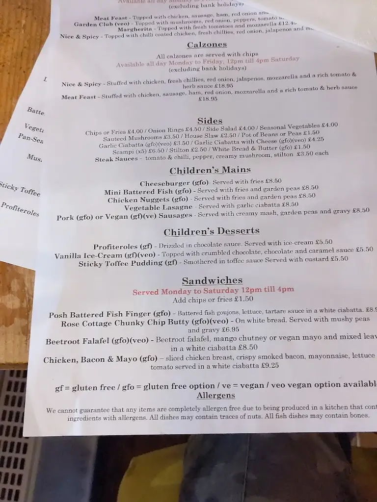 Menu_The Rose Cottage_Bilsthorpe_image_4