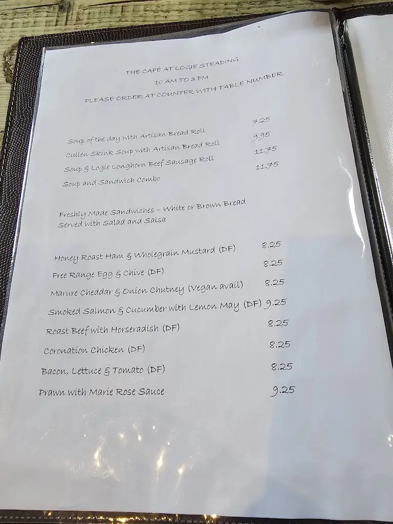 Menu_The Cafe at Logie Steading_Forres_immagine_1