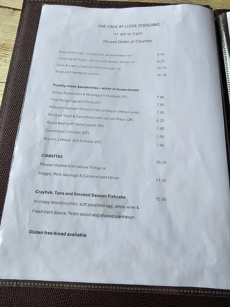 Menu_The Cafe at Logie Steading_Forres_immagine_3