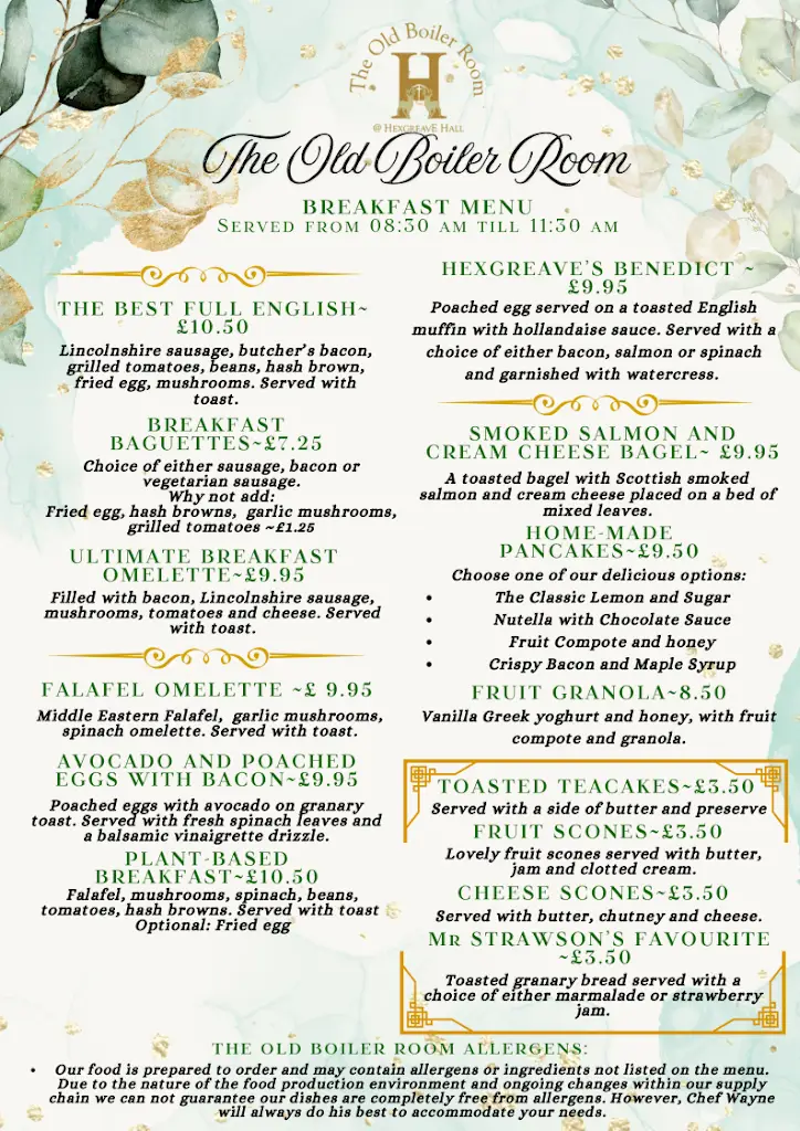 Menu_The Old Boiler Room | Coffee Lounge & Bistro_Bilsthorpe_image_1