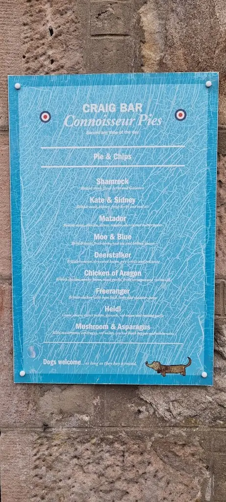 Menu_The Craig Bar_Grantown on Spey_image_2
