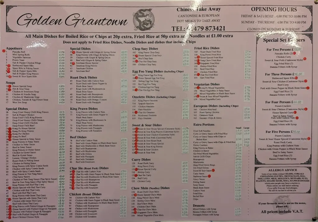 Menu_Golden Grantown_Grantown on Spey_immagine_1