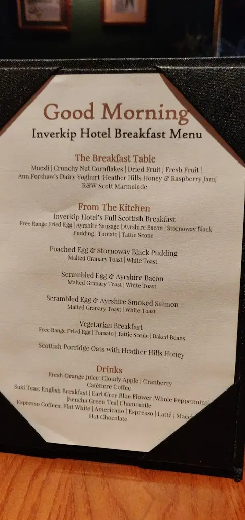 Menu_Inverkip Restaurant, Pub, Bar & Hotel_Inverkip_immagine_3