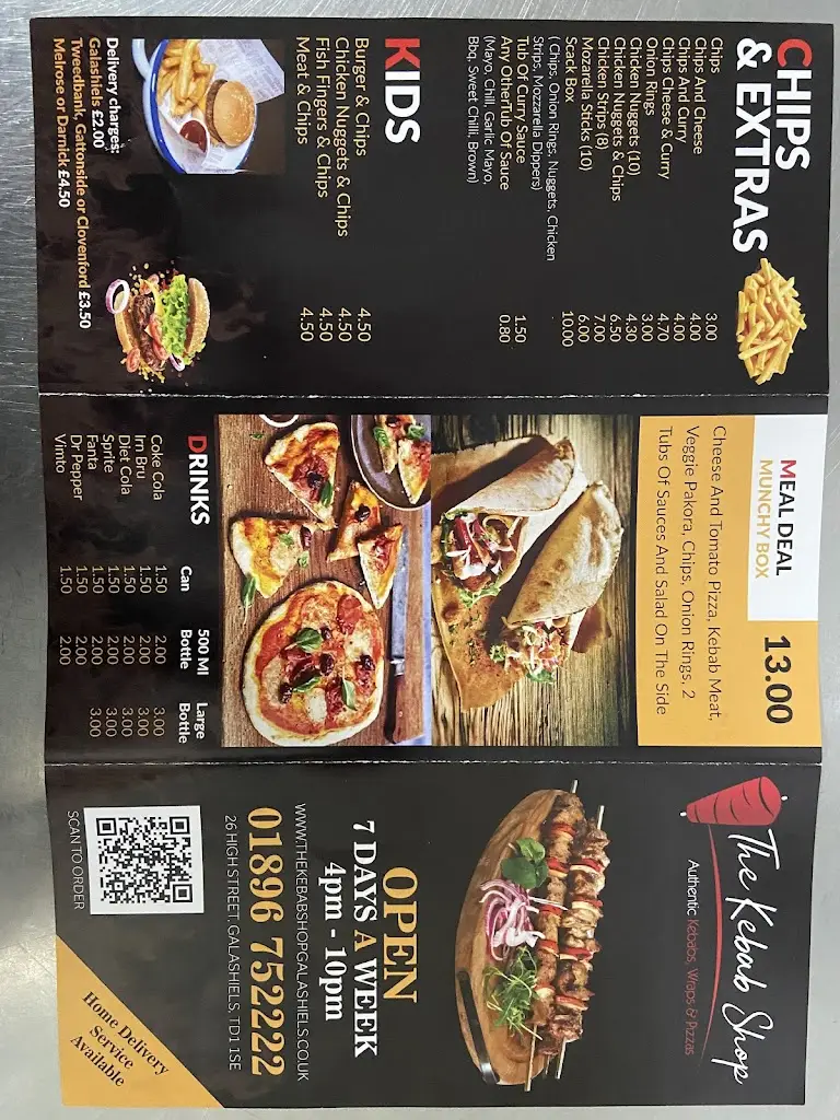 Menu_The Kebab Shop Galashiels_Galashiels_image_1